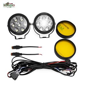 KOLMIO-LAM Fit pour BMW R1200 GS R1250GS 1250LC ADV K1600B F850GS F 750GS <span class=keywords><strong>F800GS</strong></span> Phare Antibrouillard LED Feux Auxiliaires - Product Image 1