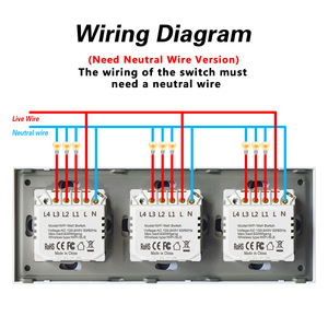 Smart Wifi Switch Panel 6 Gang 10A 220V Tempered Glass App Voice <b>Control</b> For Home Automation - Product Image 4