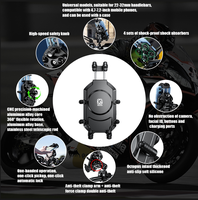 Support de téléphone universel pour vélo Kewig ODM, amortisseur de chocs, étanche et rotatif à 360° °   Support de téléphone portable en alliage d'aluminium rotatif pour la conduite