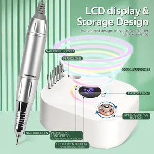 45000RPM Nail <b>Drill</b> Manicure Machine Rechargeable Electric Nail Sander With Pause Mode Nails Lathe Gel Cutting Remove Tool - Product Image 6
