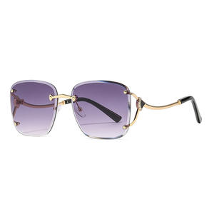 Nouvelles Lunettes de Soleil Sans Monture pour Femmes, Monture Métallique, Protection UV400, Type 3, Lunettes de Soleil à la Mode, Lunettes Sophistiquées - Product Image 4