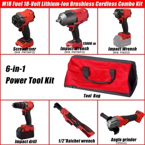 Ensemble d'outils Mwk 18v 7 pièces, clé à chocs angulaire, perceuse, tournevis, sac, <span class=keywords><strong>kit</strong></span> d'outils électriques au lithium-ion 6 en 1 - Product Image 1