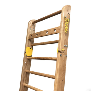 Échelle suédoise murale pliable en bois durable pour enfants et adultes, idéale pour la gym intérieure, l'escalade et l'utilisation scolaire en extérieur - Product Image 5
