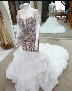 Lehenga Choli de Estilo de Medio Oriente para Mujer, Marca ATIYA LIBAS, Largo hasta el Suelo, con Cuentas de Vidrio de Acetato y Pedrería, Color Personalizado - Product Image 2