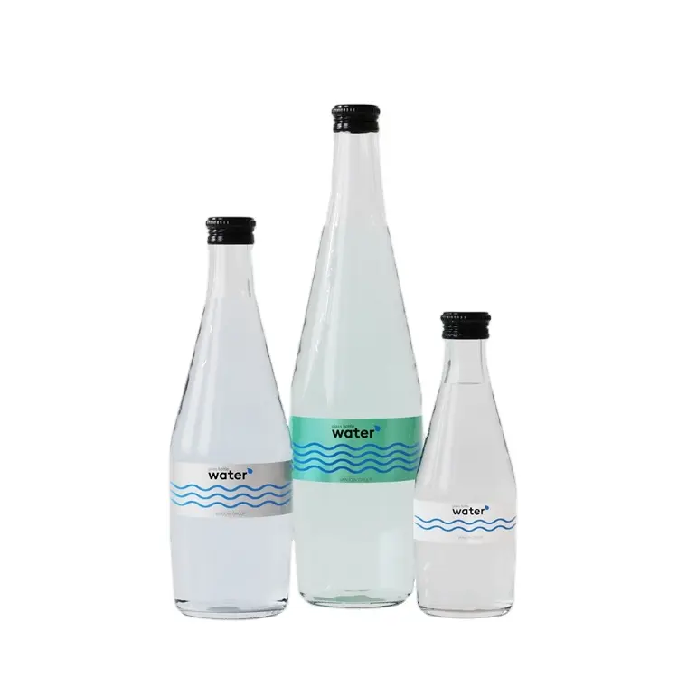 500 ml 330 mlクラシック透明ガラスソーダ静水包装容器ミネラルウォーター用空ボトル