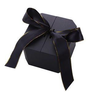 Factory custom wholesale octagonal lafite gifts birthday valentine's Day candy gift box paper box