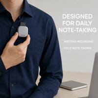 Perekam Audio AI Portabel dengan Tombol Start Satu Sentuhan, Penyimpanan 64GB, dan Rekaman 36 Jam