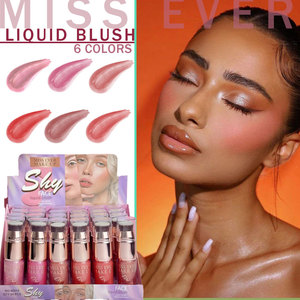 Rubor Líquido 2 <span class=keywords><strong>en</strong></span> 1 al por Mayor con Brocha para Mejillas, 6 Colores, Maquillaje para un Aspecto Radiante, Rubores Líquidos al por Mayor - Product Image 3