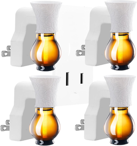Diffuseur <span class=keywords><strong>d</strong></span>'arômes électrique sans eau à brancher, à commande par bouton, pour la maison, motif uni, écologique - Grande Vente - Product Image 6