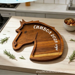 Plateau en bois Holiford 2026 Symbol Home pour servir des collations et des desserts - Product Image 4