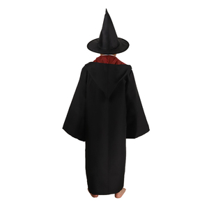 Costumi di Halloween Cosplay Anime Harryer Robe bacchette magiche cappello <span class=keywords><strong>nero</strong></span> cravatta a righe sciarpa mantello per bambini adulti - Product Image 3