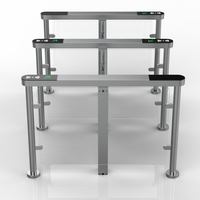 Barrera Electrónica Abatible, Torniquetes con Código QR/Reconocimiento Facial, Escáner de Código de Barras, Sistema de Control de Acceso a Puertas, Motor sin Escobillas