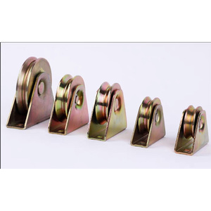 Roulettes de porte coulissante en <span class=keywords><strong>acier</strong></span> galvanisé à rainures en V, Y, U <span class=keywords><strong>pour</strong></span> <span class=keywords><strong>rail</strong></span> de sol, roulettes de porte pliante - Product Image 4