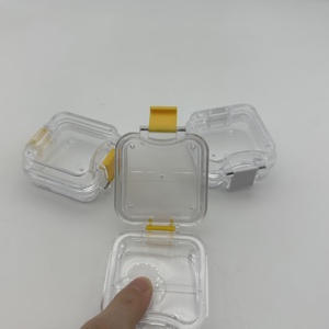 2025 nouvelle boîte à dents suspendue haute élasticité antichoc Transparent étui à bijoux en plastique recyclable PE matériel cosmétique stockage - Product Image 3