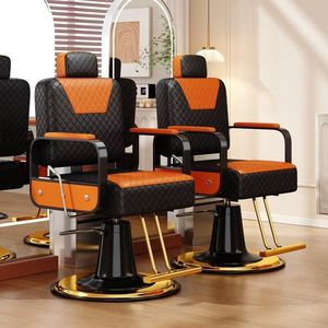 Sillón de barbero para peluquería, silla profesional para cortes de cabello con altura ajustable, función reclinable, diseño giratorio de alta gama - Product Image 4