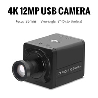 14209 5600 imx577 12MP 35mm 8 grados lente sin distorsión protocolo UVC 4K USB unidad libre Mini Cámara HD videoconferencia