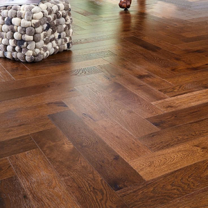 Parquet en chêne européen teinté à trois couches IEC62321, grade ABCD, écologique, système clic, 14 mm, chevrons, bois d'ingénierie, idéal pour les hôtels de luxe - Product Image 2