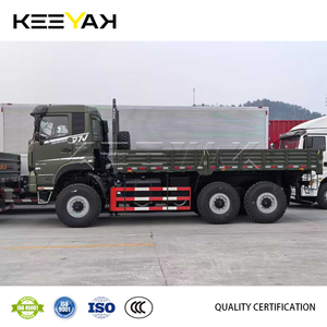 Camion de fret Dongfeng 6x6 à haute capacité de charge, nouveau camion de fret avec moteur Cummins, plateau de camion à glissière pour le transport sur route de montagne froide - Product Image 6