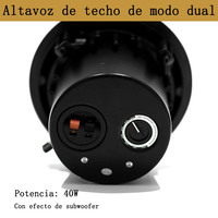 Système audio commercial élégant pour restaurants : haut-parleur de plafond pour café, salle à manger fine, et projets audio avec woofer