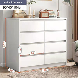 Cómoda de Estilo Nórdico para Dormitorio o Sala de Estar, Mueble de Almacenamiento de Gran Espacio, Cajonera - Product Image 3