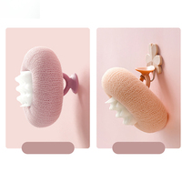 Éponge de douche douce en maille Pouf de lavage Boule de bain exfoliante Boules de savon de bain moussantes Petites