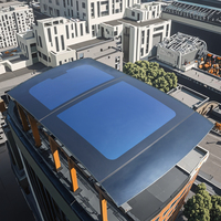 Toit ouvrant pour voiture de direction |   Ensemble de toit ouvrant panoramique avec pare-soleil rétractable et déflecteur de vent aérodynamique avancé