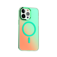 Étui de chargement sans fil antichoc à finition miroir, magnétique puissant IMD, effet caméléon coloré, pour iPhone 17 18 16 15 14 13 12 11