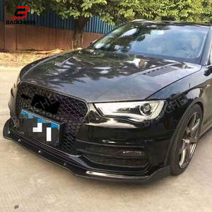 กันชนหน้าสำหรับรถ <span class=keywords><strong>Audi</strong></span> <span class=keywords><strong>A3</strong></span> S3 <span class=keywords><strong>Sline</strong></span> 2017 <span class=keywords><strong>2018</strong></span> 2019ตัวกระจายขอบขอบกันชนคาร์บอนแท้สไตล์ RS - Product Image 5