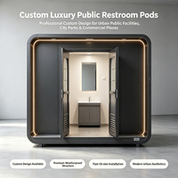 Cabine Sanitaire Extérieure Intégrée Personnalisée avec Évier pour Sites Touristiques, Camping, Festivals – Toilettes Mobiles Portables