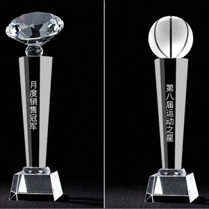 Trophée pyramidal exclusif en cristal 3D vierge en forme de pouce, gravé à la main avec logo personnalisé, vente en gros Oneway - Product Image 6