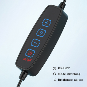 <span class=keywords><strong>Kit</strong></span> d'éclairage annulaire LED doux de 16 cm avec support réglable de 2 m et pince pour téléphone, 3 modes de couleur, intensité réglable, pour diffusion en direct - Product Image 4