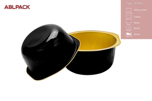 Taza <span class=keywords><strong>de</strong></span> papel <span class=keywords><strong>de</strong></span> aluminio desechable para horno, panadería, magdalenas, queso, pastel, taza, curry, arroz, sopa, tazón, pastel, Pan, Salman, atún, contenedor con tapa para mascotas - Product Image 2