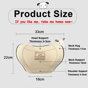 Space <b>Memory</b> <b>Foam</b> Comfort Headrest Neck Pillow Fatigue Relief Ergonomic Design Car Neck Support Pillow for Driving - Product Image 4