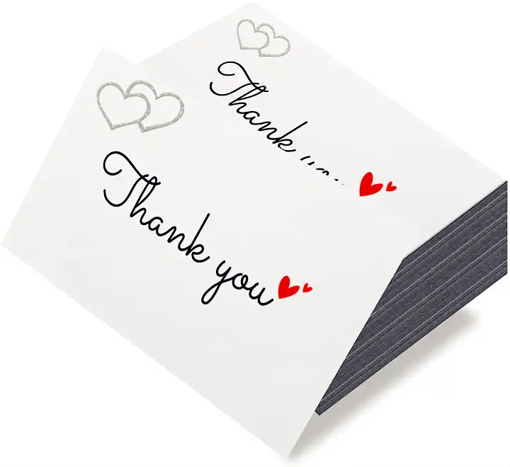 Impression de cartes de visite personnalisées papier et carton en feuille d'or impression de cartes de remerciement