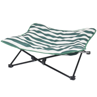 CanboPet lit surélevé pour animaux de compagnie personnalisé lit pour chien rayé pliable portable lit pour chien de luxe extérieur
