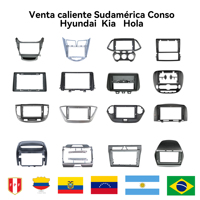 Marco de Consola Sudamericana para Modelos Hyundai, Kia, Toyota, Mazda, Chevrolet, Mitsubishi, Panel de Tablero, Accesorios para Reproductor de DVD