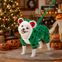 Disfraz de Dinosaurio de Felpa Ecológico para Perros y Gatos, Sudadera con Capucha para Mascotas, Popular en Otoño, Navidad y Halloween
