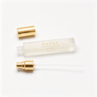 Botella de Perfume Cuadrada de Vidrio de 10 ml, Recargable, con Tapa de Rosca, Color Personalizado, Logotipo OEM, para Fragancias, Bruma Corporal, Kit de Viaje