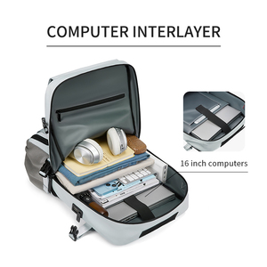 University Man Daily Life Leisure 16inch <strong>Backpack</strong> <strong>Laptop</strong> <strong>Women</strong> for Schcool Girls Waterproof with USB Charging Port - Product Image 5