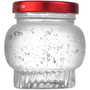 Cubilose ขวดแก้วทรงรังนกพร้อมฝาโลหะขนาด50มล. 180มล. 360มล. โคมไฟทรงกลมว่างขวดแก้วแยมน้ำผึ้ง - Product Image 6