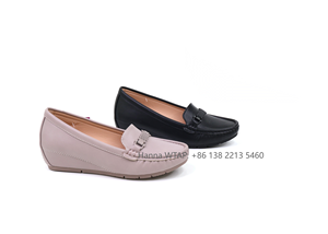 Mocasines informales cerrados para mujer, <span class=keywords><strong>calzado</strong></span> plano para mujer, zapatos planos con rosca de gran tamaño, zapatos extensibles, zapatos de fábrica - Product Image 3
