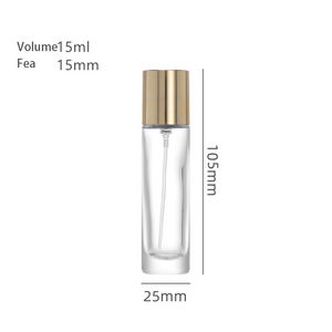 Eric - Frascos de Perfume de Vidrio Presurizados de 15 ml con Atomizador en Spray y Bomba de Aluminio - Product Image 4