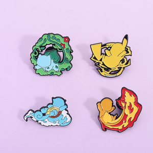 Wholesale Cheap Metal Plated <strong>Anime</strong> Badge Cute Cartoon Lapel Custom Soft Enamel <strong>Pins</strong> - Product Image 2
