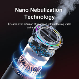 Difusor de Fragancias con Luz de Llama y <span class=keywords><strong>Humidificador</strong></span>, Gran Capacidad, Ecológico, Metálico, USB, Portátil, para Auto, Hotel y Hogar - Product Image 3