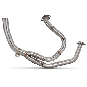 Tubo di Scarico Anteriore Modificato per Moto, Compatibile con Silenziatore Originale per Honda XL650 XL650V <span class=keywords><strong>Transalp</strong></span> <span class=keywords><strong>650</strong></span> XL600 XL600V <span class=keywords><strong>Transalp</strong></span> 600 - Product Image 1