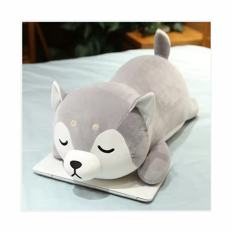 Peluche gigante suave, almohada de felpa de animal husky, juguetes para  perros, gran oferta