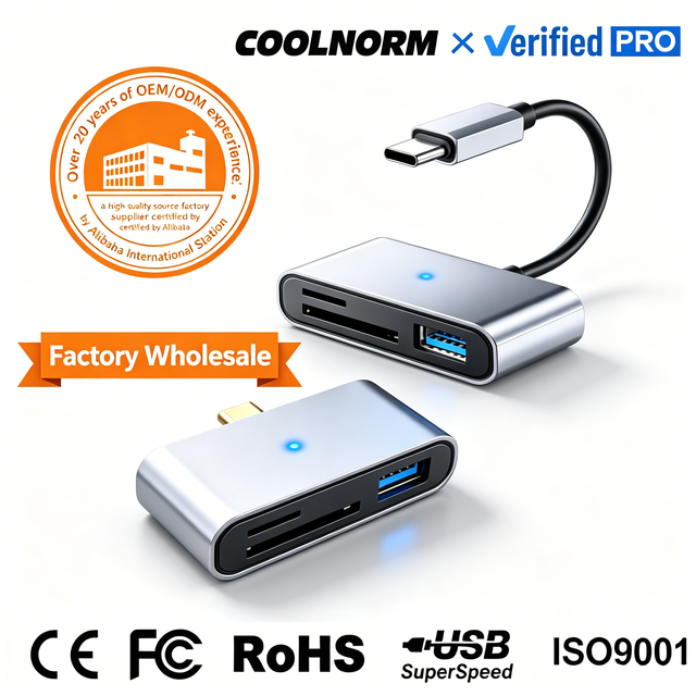 card reader Aluminum Alloy USB-C SD/ Card Reader Adapter 2TB Capacity for Laptop MacBook Android Windows Linux