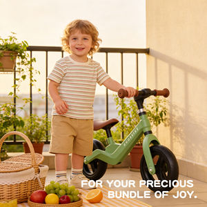 Bicicletas de Equilibrio Rosas de 8 Pulgadas para Niñas, sin Pedales, para Entrenamiento de Niños Pequeños de 1 a 3 Años, Venta al Por Mayor - Product Image 4