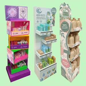 Espositore da Terra Portatile in Cartone Ondulato Personalizzato per Cosmetici: Rossetti, Detersivi in Capsule, Oli per Unghie - Product Image 1