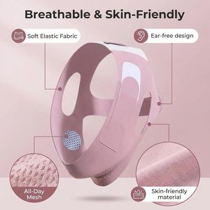 Cinturino per il mento per dormire, Maschera lifting a V in grafene, Riduttore di doppio mento regolabile, Modellatore della linea della mascella - Product Image 4